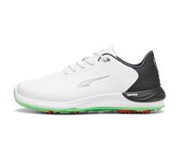 PUMA Men's PHANTOMCAT Nitro + Golf Shoe, White Black-Fluro Green PES, 8 UK