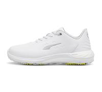 PUMA Men's Phantomcat NITRO™ + Waterproof Spiked Golf Shoes, Mens, White/silver/ash gray, 9 | American Golf