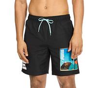 PUMA Men's Photoreal Volley Swim Board Short Trunks, Black, S