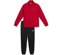 Puma Mens Piping Poly Full Tracksuit in Red - Size Small