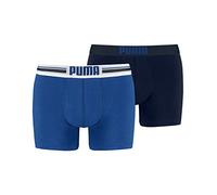 PUMA Men's Placed Logo Boxer Shorts - Blue, X-Large