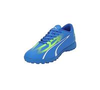 PUMA Men's Play TT Soccer Shoe, Ultra Blue White-PRO Green, 7.5 UK
