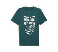 Puma Mens Power Graphic Tee, Cold Green/Hooper, XL
