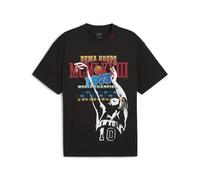 Puma Mens Power Graphic Tee, Puma Black/Crowd Craze, XL