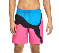 PUMA Men's Power Volley Swim Board Short Trunks, Digital Cyan, Large