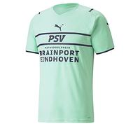 PUMA Men's PSV 3rd Shirt Replica Shirt, Mens, Shirt, 759559, Green Glimmer-Aura Aura, M