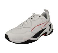 Puma Mens Puma Sporty Designed Lace Up Trainers Thunder BW - White - UK 7.5