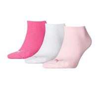PUMA Men's PUMA Unisex 3p Sneaker Plain Sock, Pink Lady, 3 5 UK, one size, 261080001