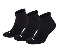 PUMA Men's Quarter Sock (3 Pairs), Black, 2.5-5 UK