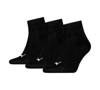 PUMA Men's Quarter Sock (3 Pairs), Black, 6-8 UK