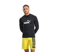 PUMA Swim Men's Long Sleeve Rash Guard, Black, size XS
