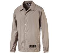 PUMA Men's Rebel Bold Coach Jacket Sweatshirt, Elephant Skin, XXL