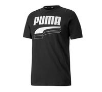 Puma Mens Rebel Bold Tee Graphic Logo T-Shirt Black 582772 01 - Size Small