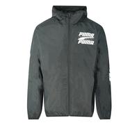 Puma Mens Rebel Windbreaker Black Jacket - Size X-Large