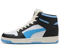 PUMA Mens Rebound Layup Lo Sneaker, Black/Team Light Blue/Frosted Ivory, 5 UK