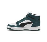 PUMA Men's Rebound Layup Mid Shoes Sneaker, Dark Myrtle Black White, 7.5 UK