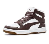 Puma Mens Rebound Layup Rcl Mid Shoes, Chocolate Brown/Puma White/Gum, 8.5