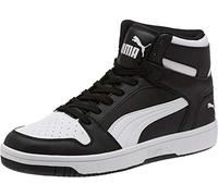 PUMA Men's Rebound Layup Sneaker, Black/White, 6.5 UK