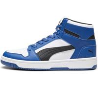 PUMA Mens Rebound Layup Lo Sneaker, Puma White/Puma Black/Clyde Royal, 8