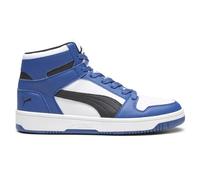PUMA Mens Rebound Layup Lo Sneaker, Puma White/Puma Black/Clyde Royal, 8