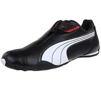 PUMA Men's Redon Sneaker, Black White Red High Risk, 12 UK