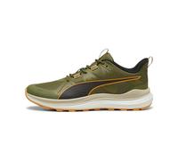 PUMA Men's Reflect Lite Trail Running Shoe Sneaker, Olive Green-Putty-Clementine, 9 UK