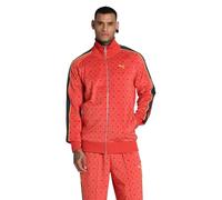 PUMA Men's Road to Unity T7 Track Jacket, Red Fire AOP, XL