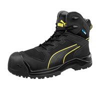 PUMA Mens Rock HD Heavy Duty Black Robust Nylon Composite Work Safety Boots (Black, UK Footwear Size System, Adult, Men, Numeric, Medium, 11)