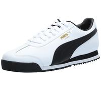 PUMA Men's Roma Sneaker, White-black-team Gold Ah23, 10.5 UK