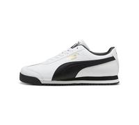 PUMA Men's Roma Sneaker, White-black-team Gold Ah23, 13 UK