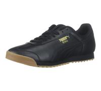 PUMA Men's Roma Basic Sneaker, Black Teamgold, 10 UK