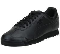 PUMA Men's Roma Sneaker, Basic Black-Black, 13 UK