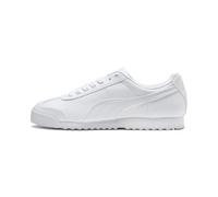 PUMA Men's Roma Sneaker, Basic White-Light Gray, 8 UK
