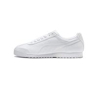 PUMA Men's Roma Sneaker, Basic White-Light Gray, 11 UK