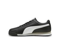 PUMA Men's Roma Sneakers, 24 Black-White-Smokey Gray, 7