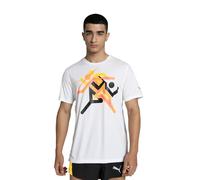 Puma Mens Run Faster Icons Graphic T-Shirt Running Top Puma White S