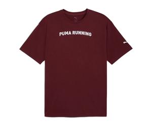 Puma Men's Run Graphic Tee Oversized - Ruby Shimmer