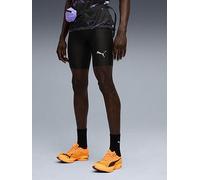 Puma Mens Running Raceday Ultraform 9Inch Short Tights, Black, Size L, Men Black