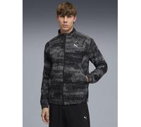 Puma Mens Running Velocity Printed Woven Jacket, Black, Size 2Xl, Men Black