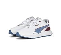 PUMA Men's RUNTAMED Plus Retro PREP Sneaker, White-DEEP Dive-Wood Violet, 9.5 UK