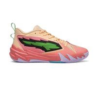 PUMA Mens Scoot Zeros 2K Basketball Sneakers Shoes - Black, Green, Passionfruit-puma Green-peach Fizz, 11 UK
