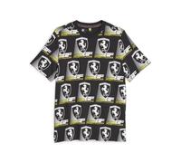 PUMA Mens Ferrari Race All Over Print Tee, Puma Black-aop, L