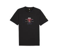 PUMA Men's Scuderia Ferrari Formula 1 Graphic T-Shirt Tops, Black-ss24, XX-Large