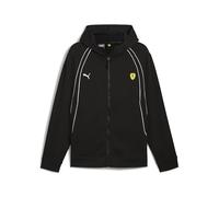 PUMA Men's Scuderia Ferrari Full Zip Hoodie Hooded Sweatshirt, Black Ah24, L