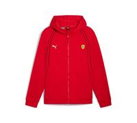 PUMA Men's Scuderia Ferrari Full Zip Hoodie Hooded Sweatshirt, Rosso Corsa Ah24, L