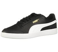PUMA Men's Shuffle Sneaker, White Black Gold Black White Team Gold, 10 UK