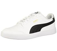 PUMA Men's Shuffle Sneaker, White Black Team Gold, 11 UK