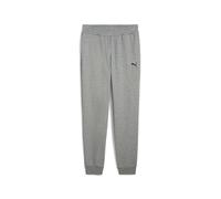Puma Mens Small Logo Cuffed Jog Pant in Grey Cotton - Size Medium
