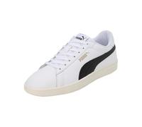 PUMA Mens Smash 3.0 L Sneaker, Puma White Puma Black Puma Gold Frosted Ivory, 6.5 UK