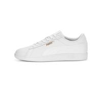 PUMA Men's Smash 3.0 L Sneaker, White White Gold, 7.5 UK